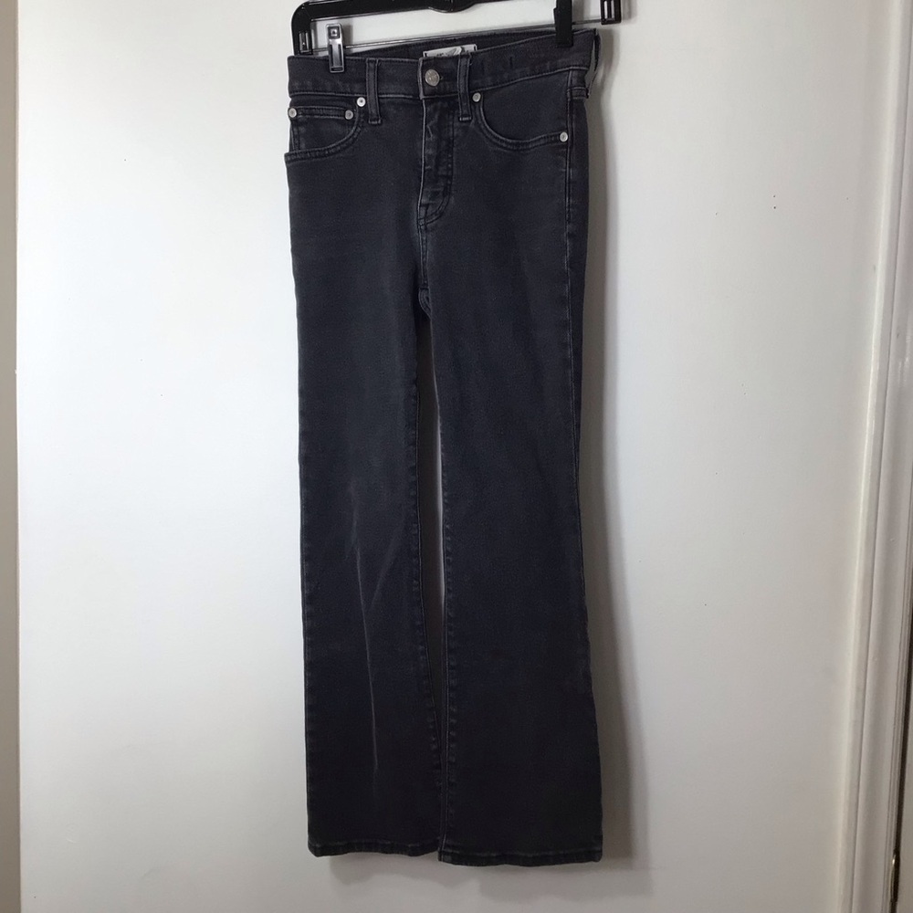 MADEWELL jeans women 25 black Cali Demi Boot straight leg wide leg